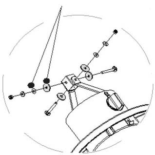Hood hinge, incl. mounting material
